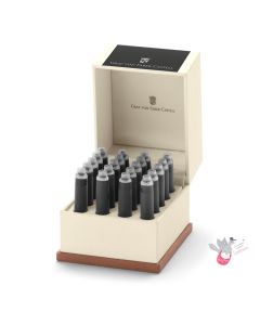 GRAF VON FABER-CASTELL Fountain Pen Ink - Carbon Black - 20 Cartridges