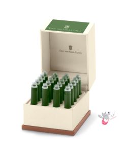 GRAF VON FABER-CASTELL Fountain Pen Ink - Moss Green - 20 Cartridges