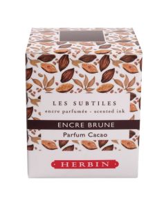 HERBIN Scented Fountain Pen Ink - 30mL (with pen rest) - Brown/Cacao (Coffee)