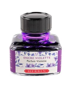 HERBIN Scented Fountain Pen Ink - 30mL (with pen rest) - Violet