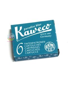 Kaweco Premium Ink Cartridges (pack of 6) - Paradise Blue