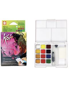 SAKURA Koi Creative Watercolour Sketch Box / Kit - 12 Colours
