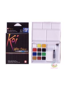 SAKURA Koi Water Colour Pocket Field Sketch Box / Kit - 12 Colours