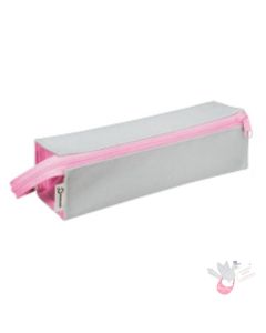 KOKUYO C2 Open Up Pencil Case - Dove/Pink