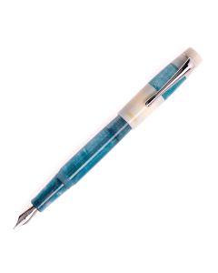 OPUS 88 Koloro Fountain Pen - Blue/White - Extra Fine Nib 