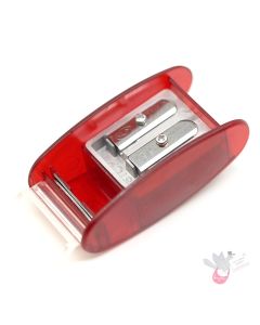 KUM 2-Hole Automatic Long Point Pencil Sharpener with 2 spare blades (AS2) - Red