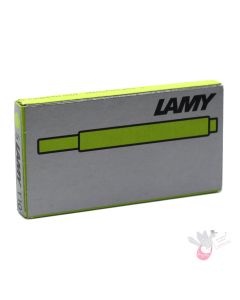 LAMY Cartridge Refill T10 pack of 5 - Neon Lime (Limited Edition)