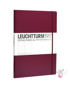 LEUCHTTURM1917 Classic Hard Cover - Master SLIM A4 - Dotted - Port Red