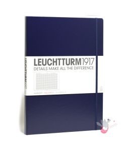 LEUCHTTURM1917 Classic Hard Cover - Master A4 - Squared - Navy 