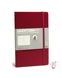 LEUCHTTURM1917 Composition Notebook Soft Cover - B6 - Ruled - Berry