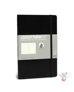 LEUCHTTURM1917 Composition Notebook Soft Cover - B6 - Plain - Black