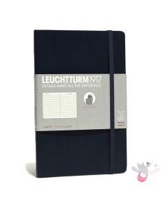 LEUCHTTURM1917 Composition Notebook Soft Cover - B6 - Ruled - Navy