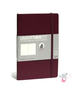 LEUCHTTURM1917 Composition Notebook Soft Cover - B6 - Plain - Port Red