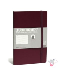 LEUCHTTURM1917 Composition Notebook Soft Cover - B6 - Ruled - Port Red