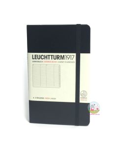 LEUCHTTURM1917 Classic Hard Cover Address Book - Pocket A6 - Black