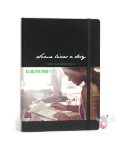 LEUCHTTURM1917 "Some lines a day" 5 year Diary / Memory Book - Hard Cover - Medium A5 - Black 