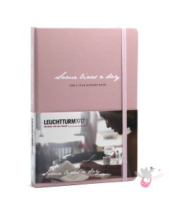 LEUCHTTURM1917 "Some lines a day" 5 year Diary / Memory Book - Hard Cover - Medium A5