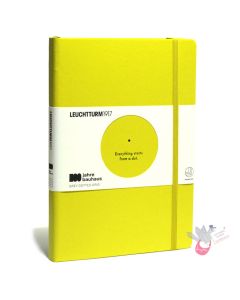 LEUCHTTURM1917 100 Years of BAUHAUS Classic Hard Cover - Medium (A5) - Dotted - Lemon Yellow