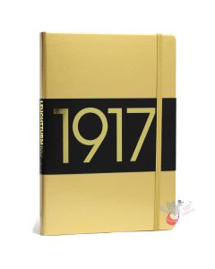 LEUCHTTURM1917 Classic Hard Cover - Medium (A5) - Plain - Gold - Metallic Anniversary Edition