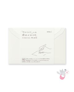 MIDORI - MD Paper Cotton - Double Envelope - Cream - Pack of 8