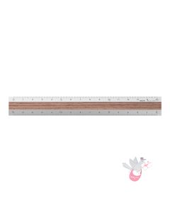 MIDORI - Ruler - 15cm - Natural Aluminium/Wood