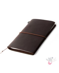 Traveler's Company Leather Notebook - Passport Size Starter Kit - Brown