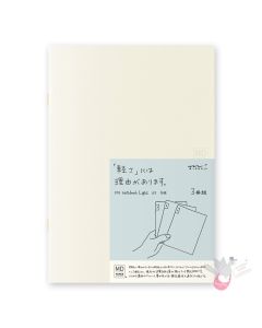 MIDORI - Notebook - Light - A5 - Grid (pack of 3)