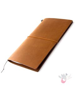 Traveler's Company Leather Notebook - Regular Size Starter Kit - Camel