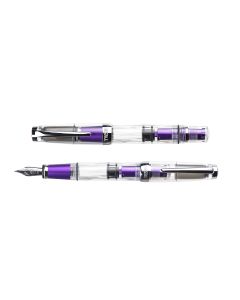 TWSBI Diamond Mini AL Grape  Fountain Pen - Clear with Purple highlights - EF Nib    