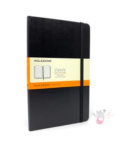 MOLESKINE Classic Hard Cover Notebook - Large (A5) - Ruled - Black  