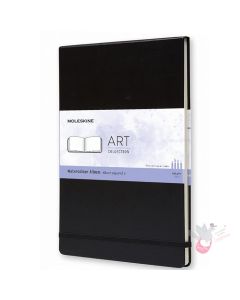 MOLESKINE’ÇÎå Hard Cover Folio Watercolour Book - 200g/sm A4 Black