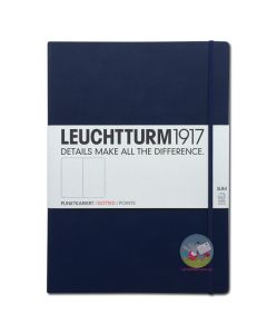 LEUCHTTURM1917 Classic Hard Cover - Master SLIM A4 - Dotted - Navy 