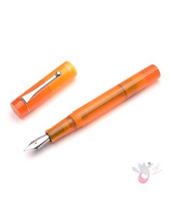 OPUS 88 Demonstrator Fountain Pen - Orange - Fine Nib 