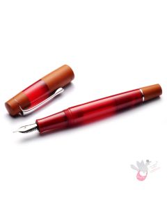 OPUS 88 Koloro Fountain Pen - Red - 1.4mm Italic (stub) Nib 