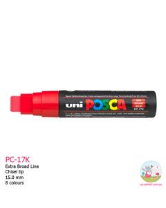 POSCA Paint Marker - 15mm Chisel (PC-17K) for posters / signs - 8 Colours Available