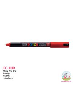 POSCA Paint Pen - 0.7mm Ultra-Fine (PC-1MR) for paper crafts - 16 Colours Available