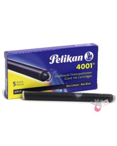 PELIKAN 4001 GTP5 Giant Ink Cartridge - Pack of 5 - Blue Black