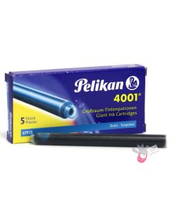 PELIKAN 4001 GTP5 Giant Ink Cartridge - Pack of 5 - Turquoise