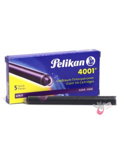 PELIKAN 4001 GTP5 Giant Ink Cartridge - Pack of 5 - Violet