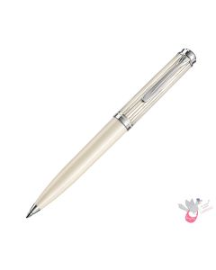 PELIKAN Souver’‘_n K605 Ball Pen - White Transparent (Limited Edition) (includes personalised Notebook)
