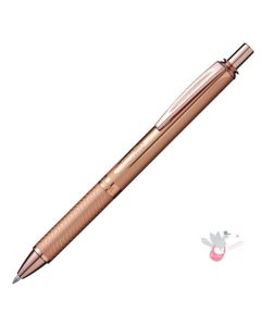 PENTEL Energel Retractable Gel Pen (BL407) - Pink Gold Barrel - 0.7mm - Gift Box