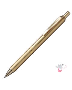 PENTEL Energel Retractable Gel Pen (BL407) - Gold Barrel - 0.7mm - Gift Box