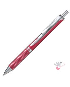 PENTEL Energel Retractable Gel Pen (BL407) - Red (Crimson) Barrel - 0.7mm - Gift Box