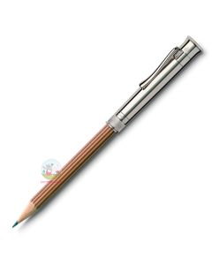 GRAF VON FABER-CASTELL Platinum Plated Perfect Pencil Extender & Brown Pencil