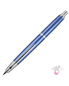 PILOT Capless Decimo Fountain Pen (18ct Gold Nib & Converter) - Light Blue - Extra Fine Nib
