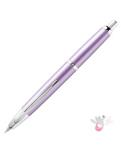 PILOT Capless Decimo Fountain Pen (18ct Gold Nib & Converter) - Violet - Fine Nib