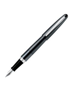 PILOT Cocoon Fountain Pen - Metallic Grey - Fine Nib