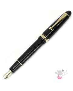PILOT Custom 742 Fountain Pen (14ct Gold Nib, Con-70) - Black - Med Nib