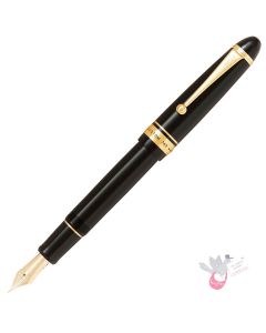 PILOT Custom 743 Fountain Pen (14ct Gold Nib, Con-70) - Black - WA (Waverly) Nib