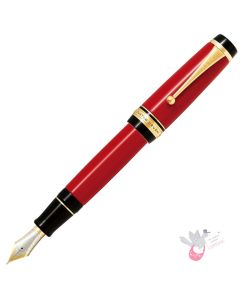 PILOT Custom Urushi Fountain Pen (18ct Gold Nib, Con-70) - Red - Medium Nib